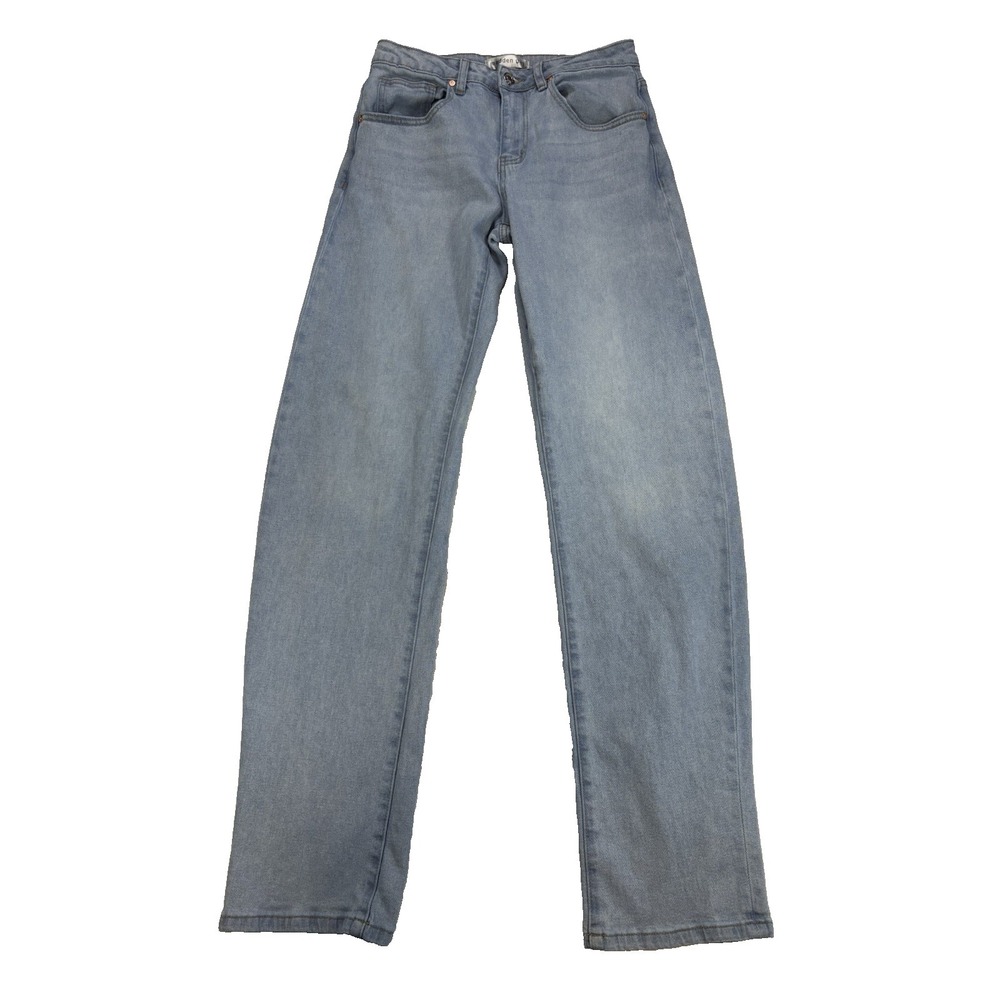 Madden‎ Girl Women's 3 29X35 Light Wash Straight Jeans Relaxed Streetwear Urban